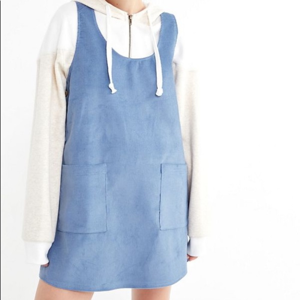 Urban Outfitters Corduroy Blue Slip Dress